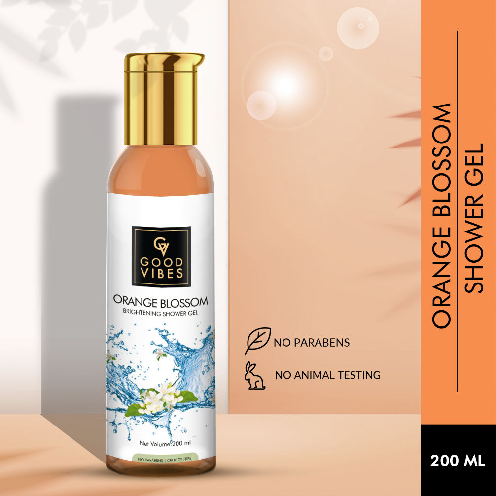 Buy Good Vibes Brightening Shower Gel Orange Blossom (200 ml) Online