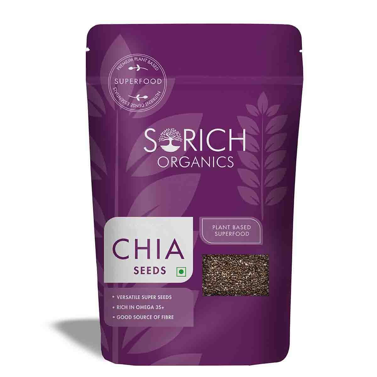 Buy Sorich Organics USDA Certified Organic Chia Seeds - 250 Gm - Purplle