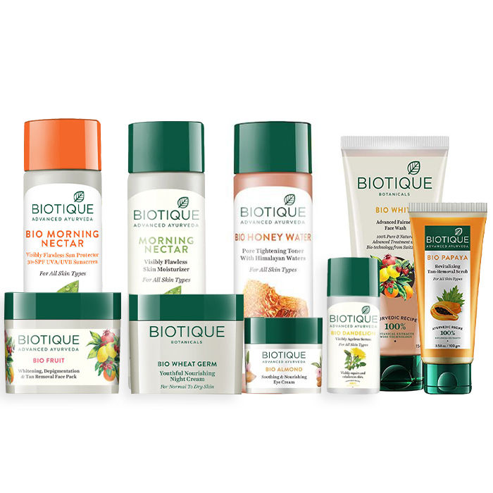 Buy Biotique Complete Skincare Routine for All Skin Type Online Purplle