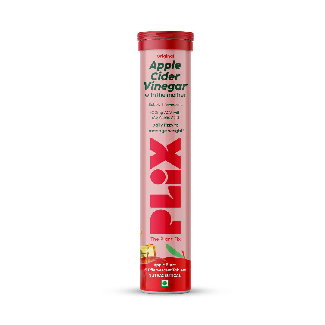 Buy Plix Apple Cider Vinegar Effervescent for weight loss, Gut health