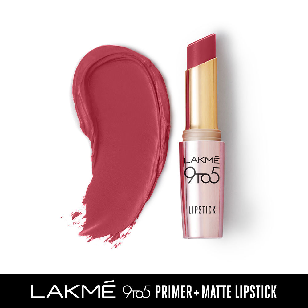 Buy Lakme 9TO5 Primer + Matte Lip Color MP8 Rosy Sunday (3.6 g ...