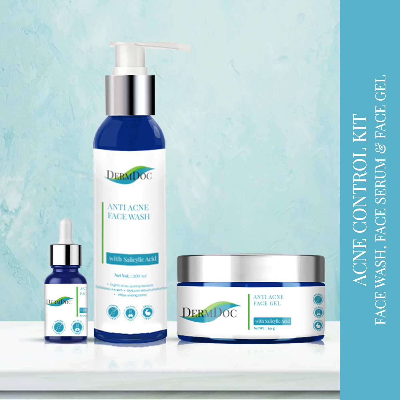 Buy DermDoc Acne control kit Kit) Online Purplle