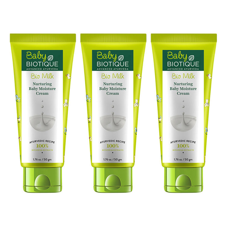 Buy Biotique Bio Milk Nurturing Baby Moisture Cream (50 g) Pack of 3