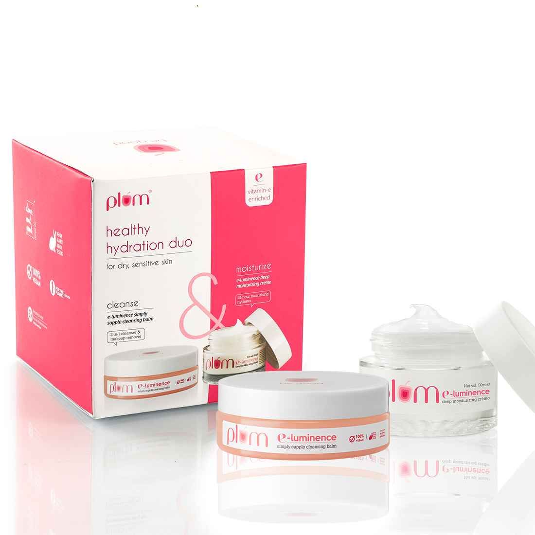 Buy Plum Healthy Hydration Skincare Gift Set Cleanses & Nourishes