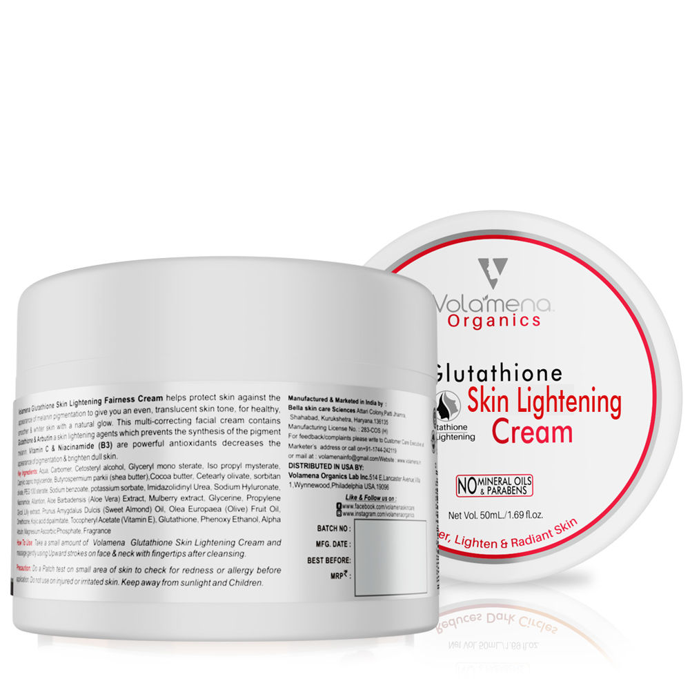 Reviews of Volamena Glutathione skin lightening fairness cream 50 ml products| Best Volamena Glutathione skin lightening fairness cream 50 ml products