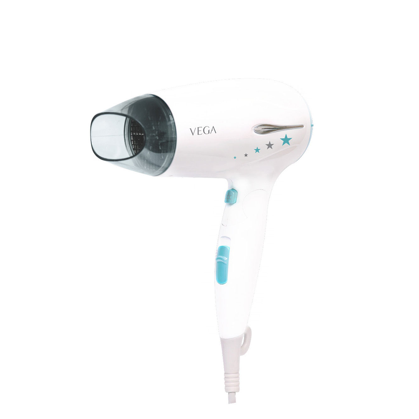 VEGA Insta Wave Foldable Hair Dryer With Cool Shot Button & 3 Heat/Speed Setting (VHDH-22), White