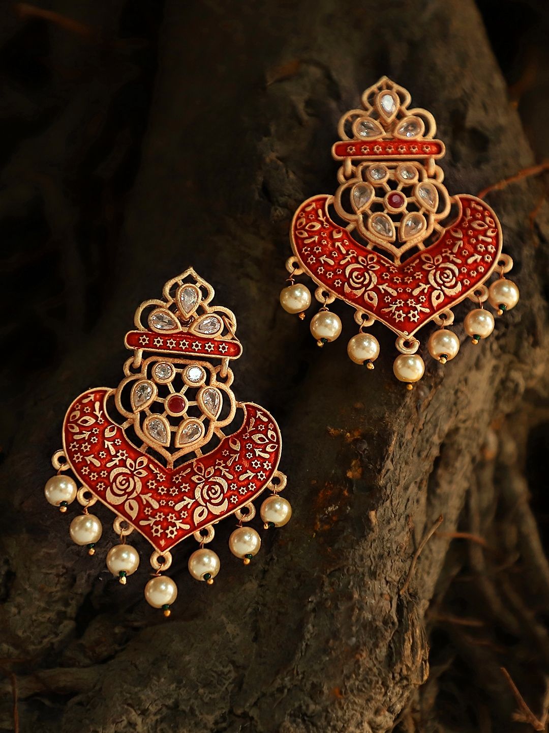 Buy MS Fashion India Muskan Fancy Oxidized Gold Plated Jhumka Earrings  Online at Best Price  Distacart