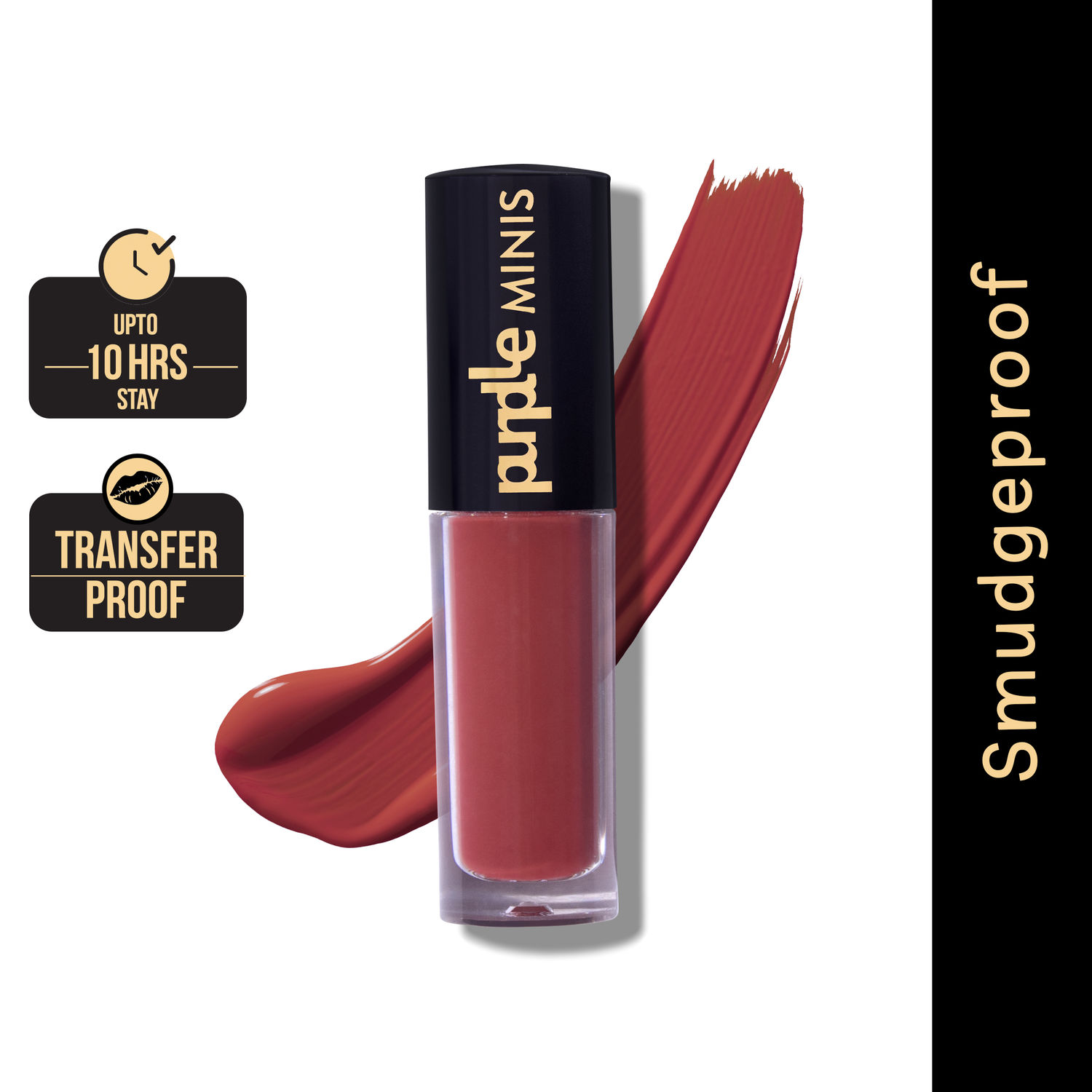 Buy Purplle Ultra HD Matte Mini Liquid Lipstick, Red - My First Bae 9 | Highly Pigmented | Non-drying | Long Lasting | Easy Application | Water Resistant | Transferproof | Smudgeproof (1.6 ml) - Purplle
