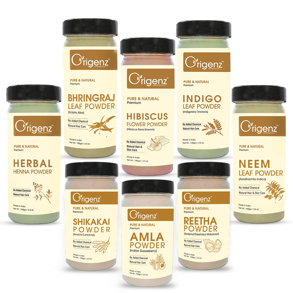Buy Origenz Premium Hair Care Combo(Herbal Henna + Indigo + Amla