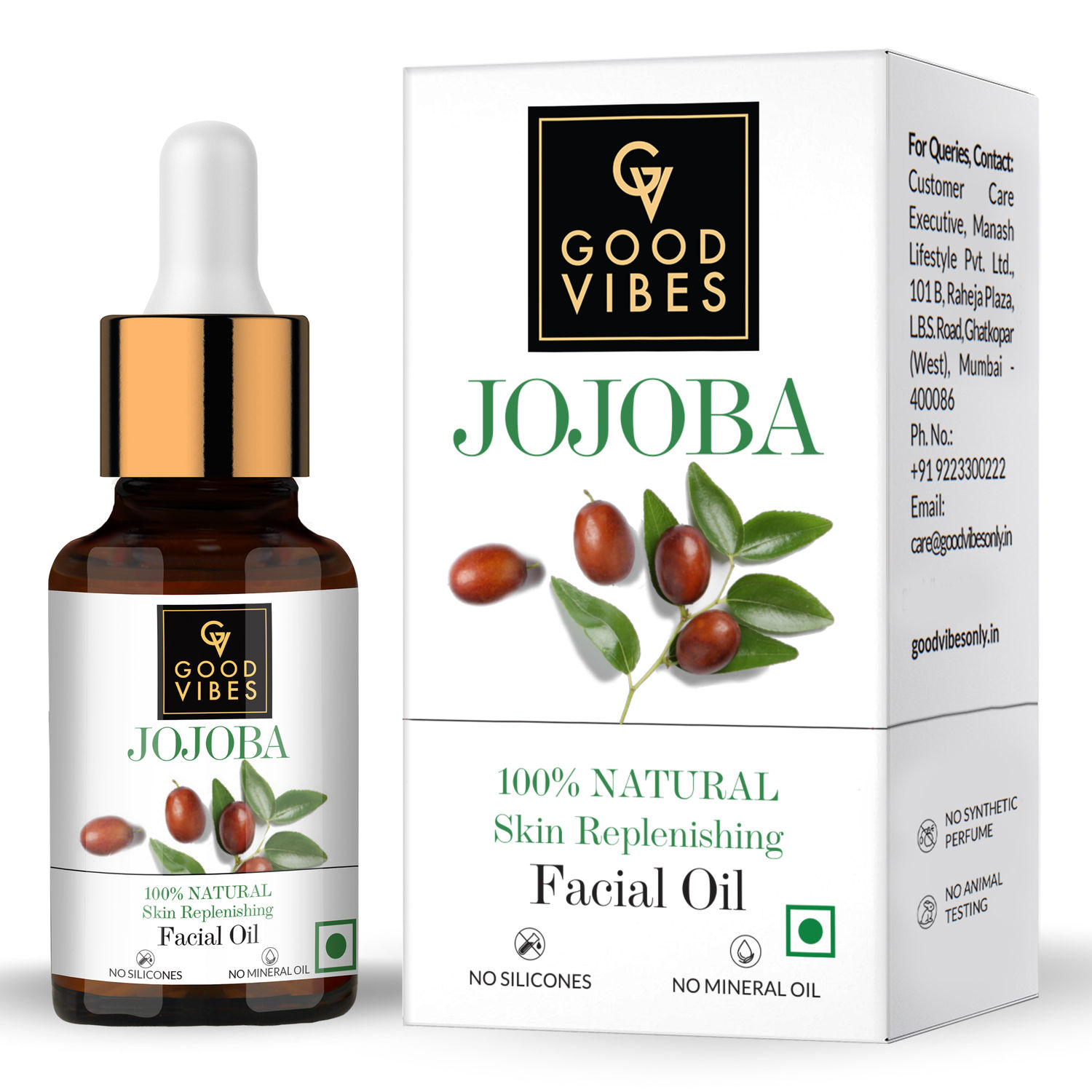Good Vibes Skin Balancing Facial Oil Jojoba (10 ml)