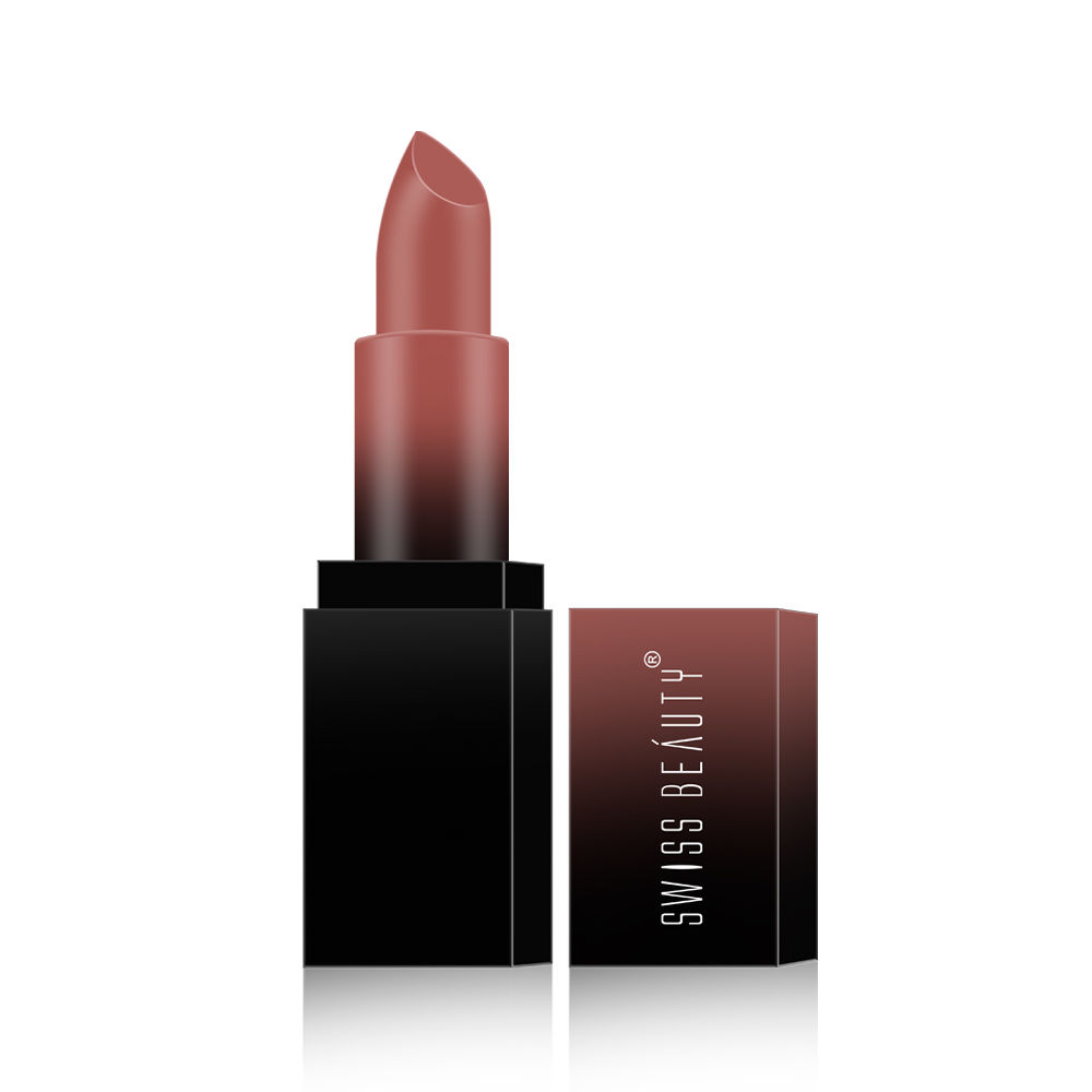Swiss Beauty HD Matte Lipstick Cute Nude 09 (3.5 g)