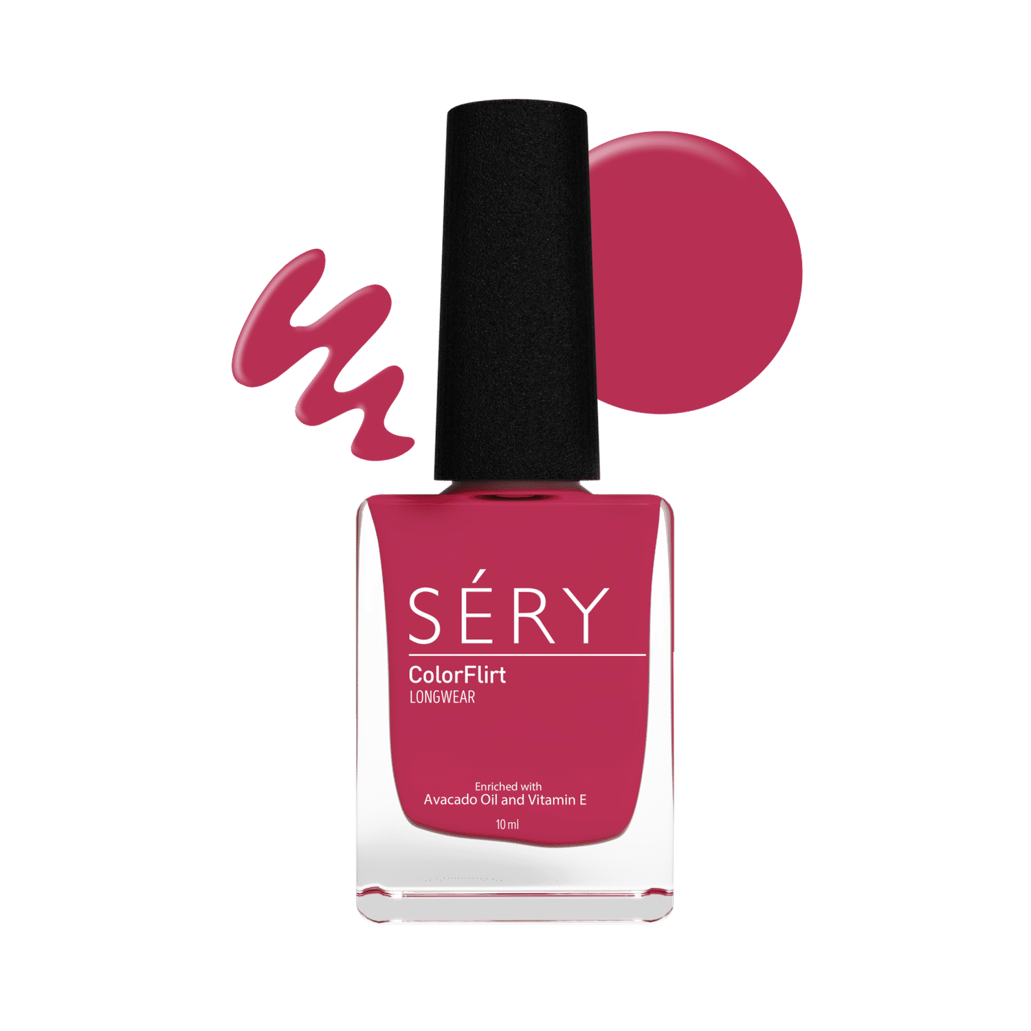 SERY ColorFlirt Nail Paint Pink Play, (10 ml)