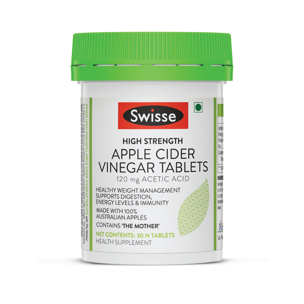 Swisse High Strength Apple Cider Vinegar Tablets supports Digestion