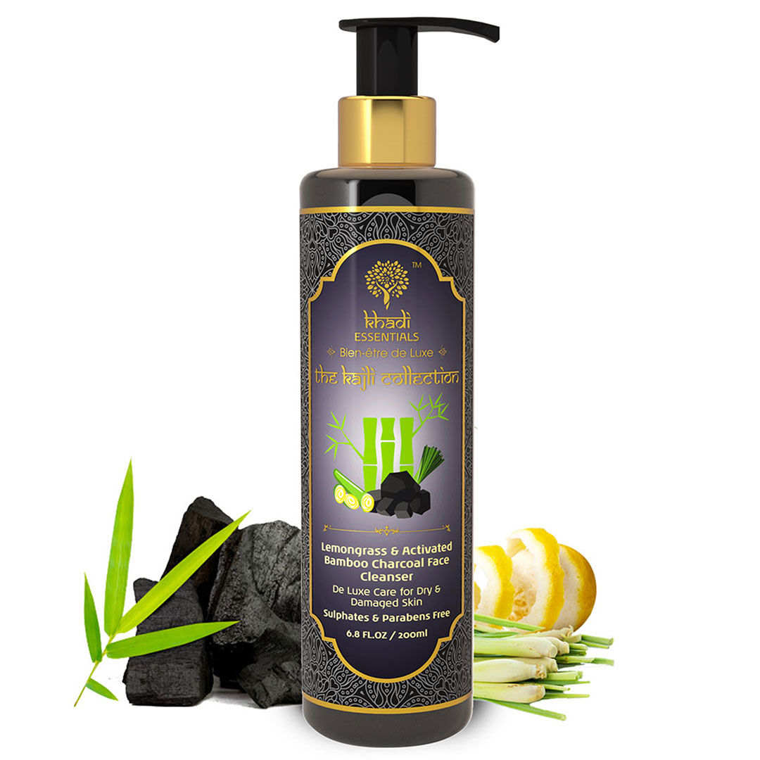 Khadi Essentials The Kajli CollectionLemongrass & Activated Bamboo