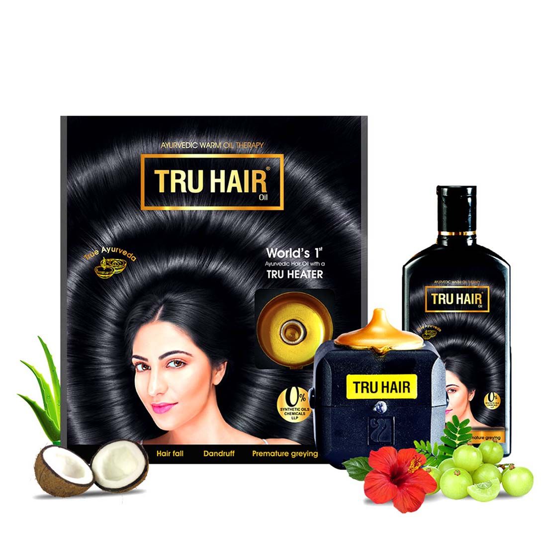 Tru Hair Oil (110 ml) + Tru Heater