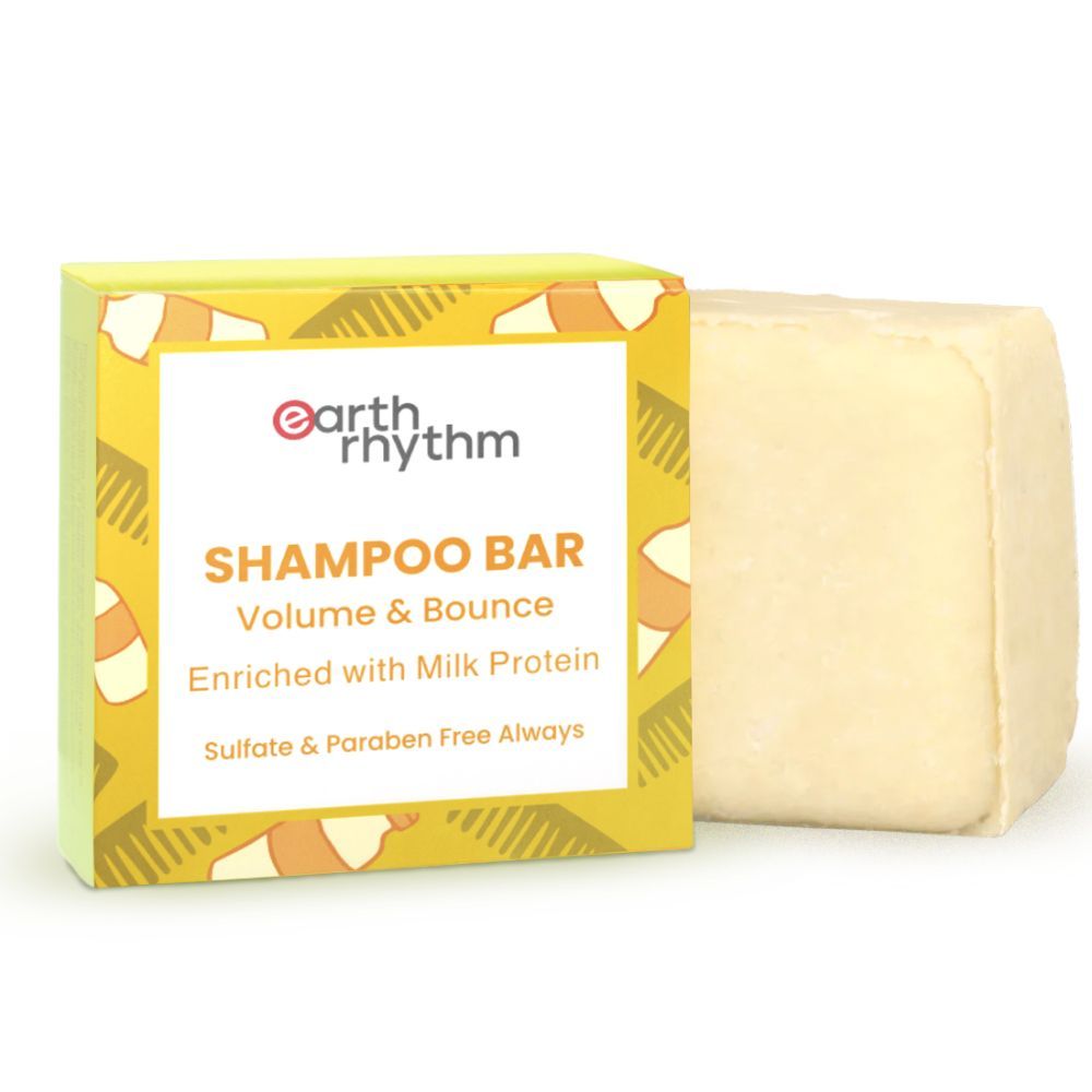 Earth Rhythm Milk Protein Shampoo Bar Without Tin 80 Gm