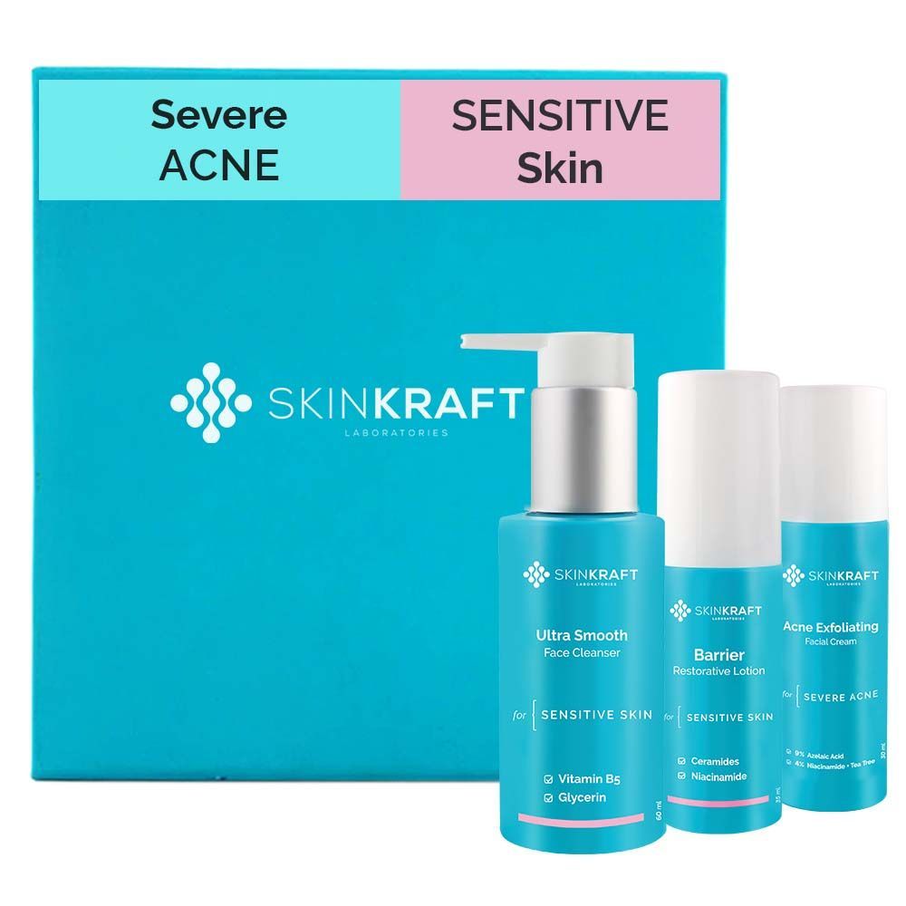 SkinKraft Severe Acne Kit For Sensitive Skin Customized Acne Kit 3