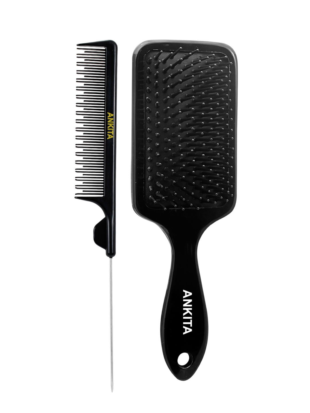 Buy Ankita Golden Paddle Hair Brush with Nylon Bristle AllPurposeA5 by  Chhavi Creation Online at Low Prices in India  Amazonin