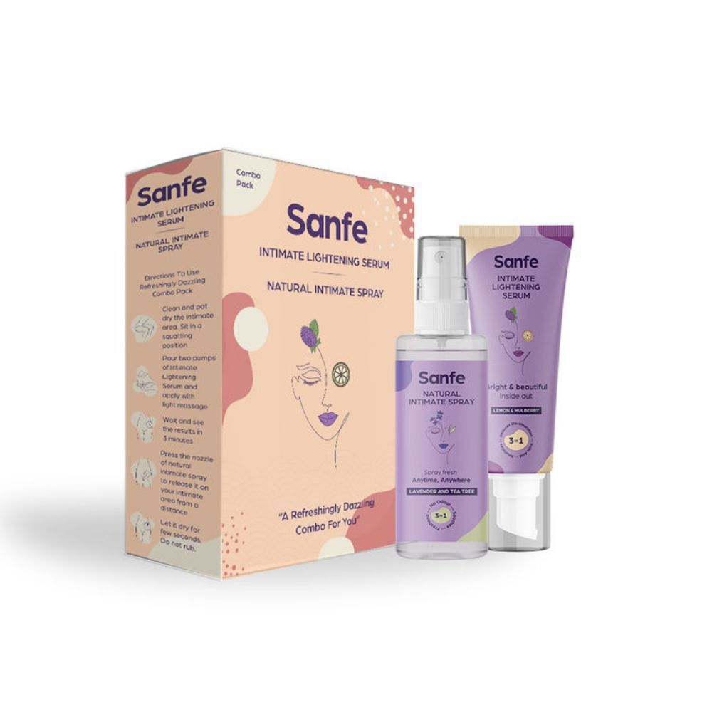 Sanfe REFRESHINGLY DAZZLING COMBO (Intimate lightening serum + Natural
