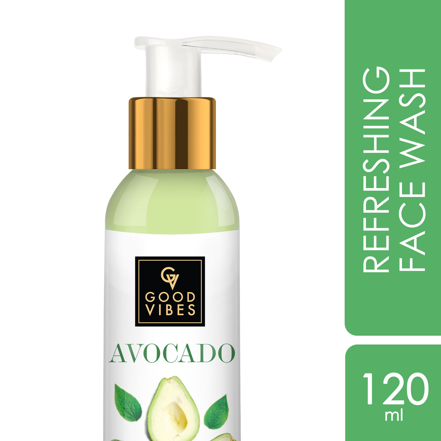 Buy Good Vibes Refreshing Face Wash Avocado (120 ml) Online Purplle