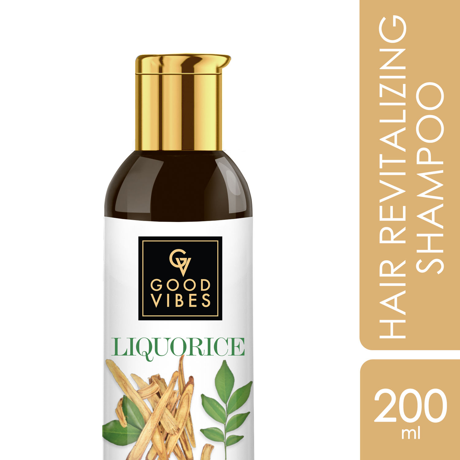 Buy Good Vibes Liquorice Hair Revitalizing Shampoo with Cucumber for