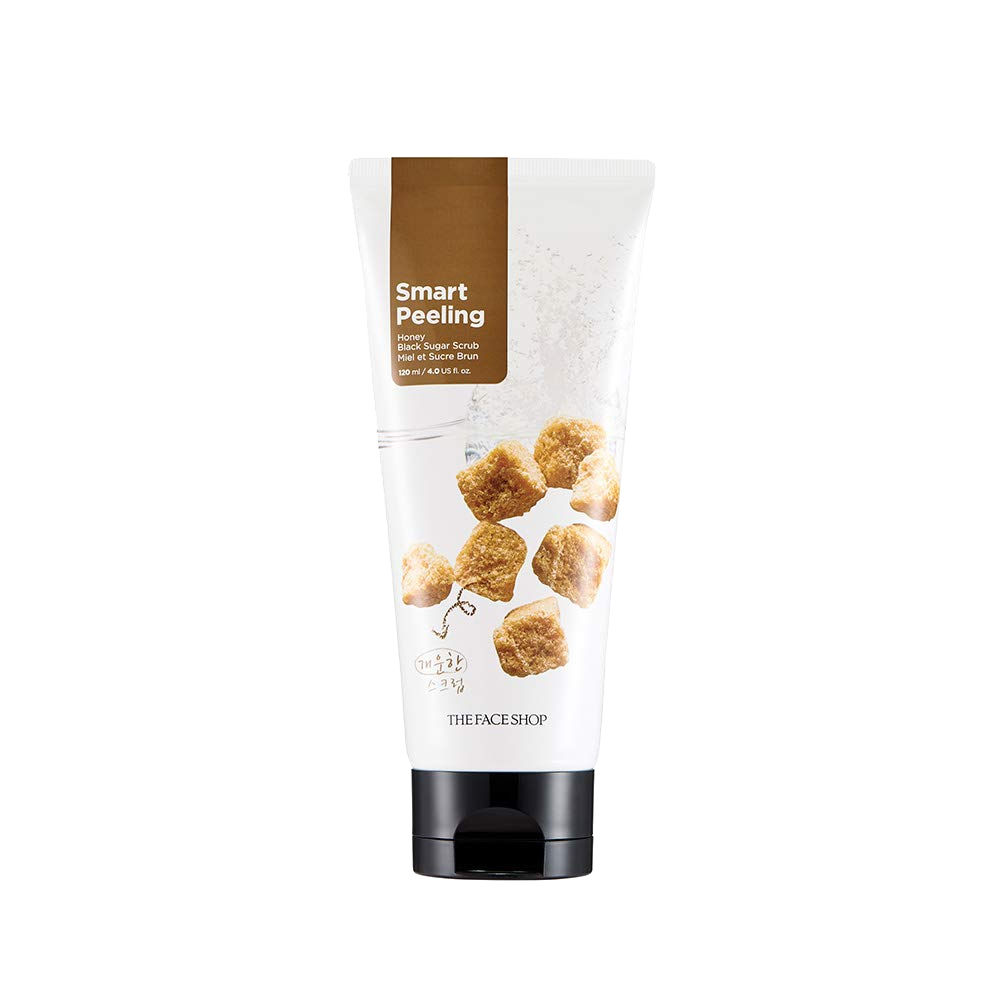 The Face Shop Smart Peeling Honey Black Sugar Scrub Gentle Exfoliator (120 ml)