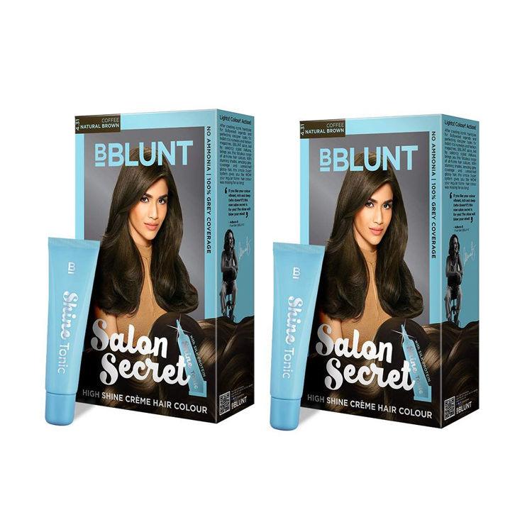 BBLUNT Salon Secret High Shine Creme Hair Colour - Black Natural Black 1  Combo
