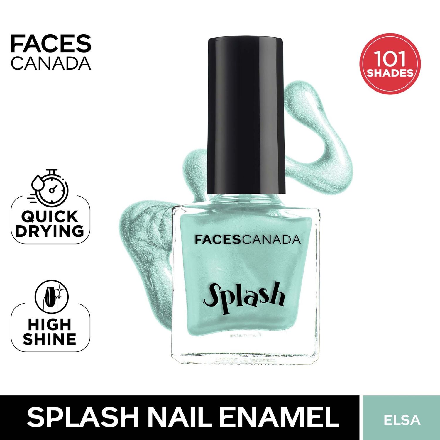 Buy Faces Canada Splash Nail Enamel Elsa 39 (8 ml) Online | Purplle