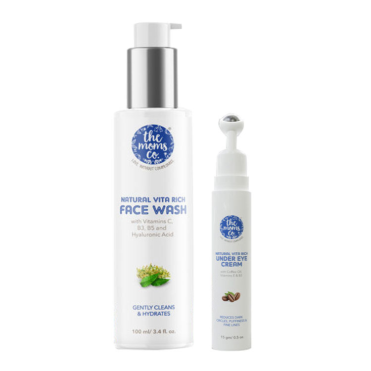 The Moms Co. Under Eye Care Combo (Wash + Under Eye Cream)