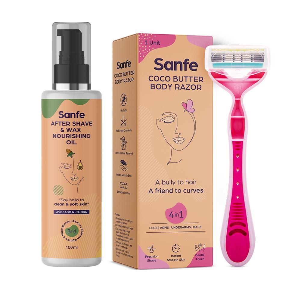 Sanfe Coco Butter Shaving and Hair Removal Body Razor With After Shav