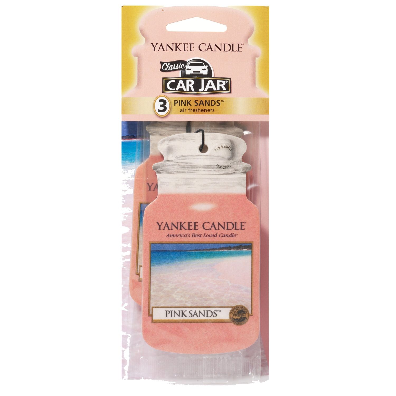 Yankee Candle Pink Sands Single Car Jar Air Freshener