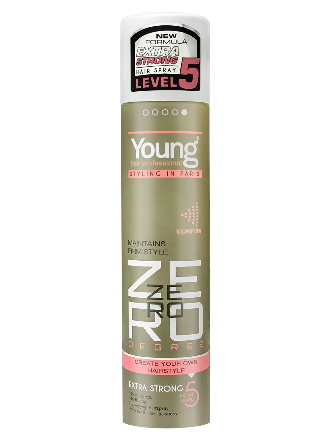 Young Hair Profressional Zero Degree Extra Strong Hairspray (300ml)