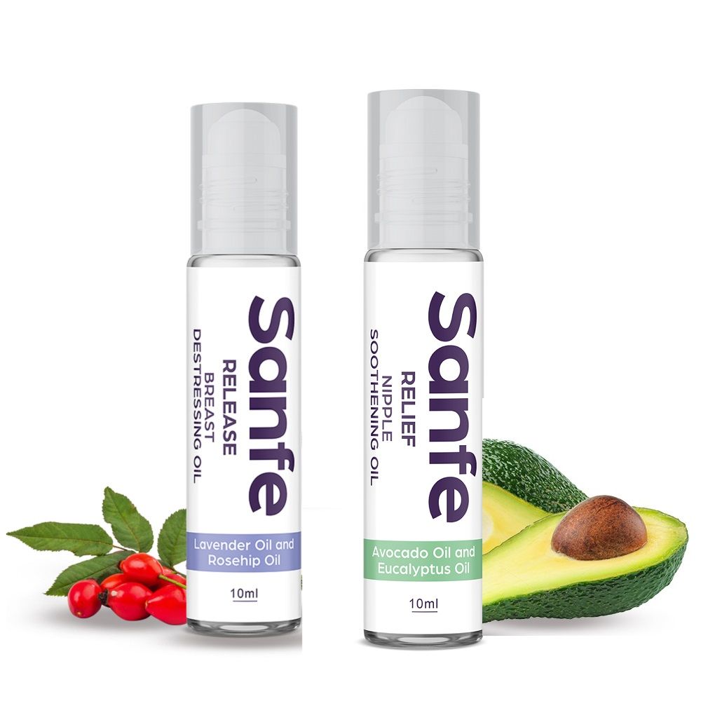 Buy Sanfe Breast Nipple Soothing Oil for Breastfeeding Moms - 10ml with  Avocado and Eucalyptus Oil, Treats Sore Nipples