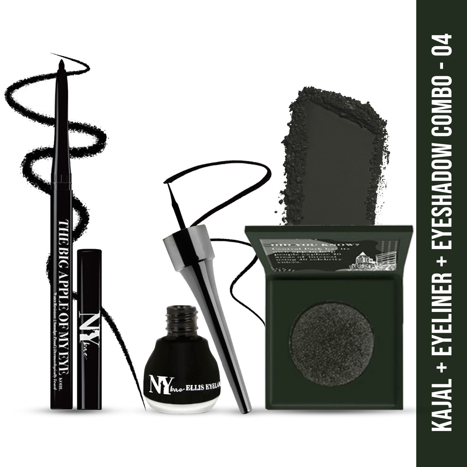 NY Bae Kajal + Eyeliner + Eyeshadow Combo 04