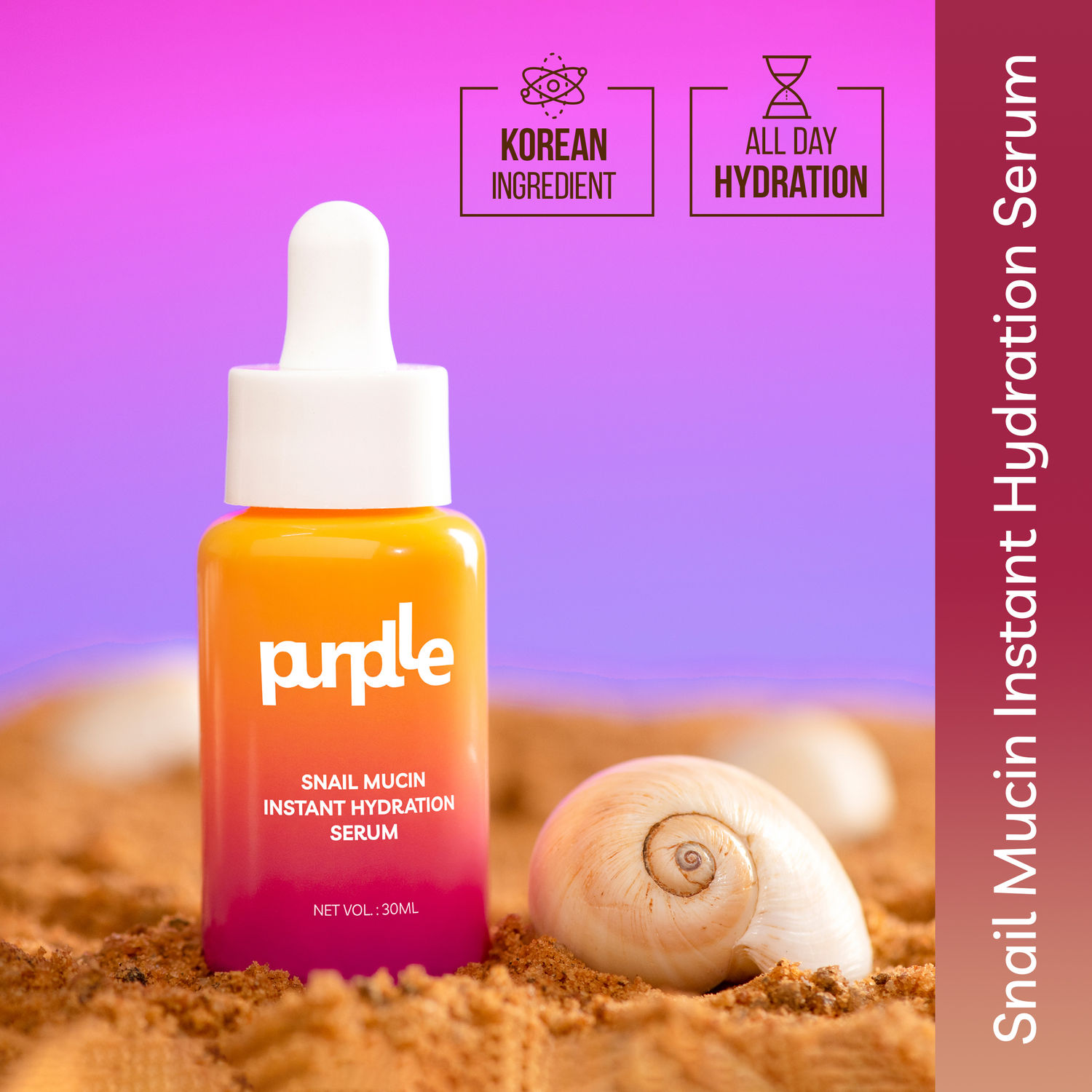 Purplle Snail Mucin Instant Hydration Serum (30 ml)