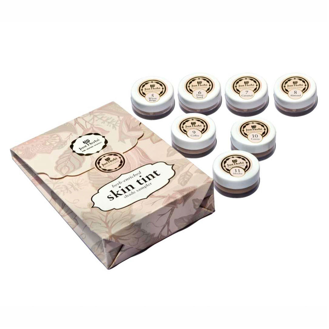 Just Herbs Enriched Skin Tint Shade Sampler shade (511)