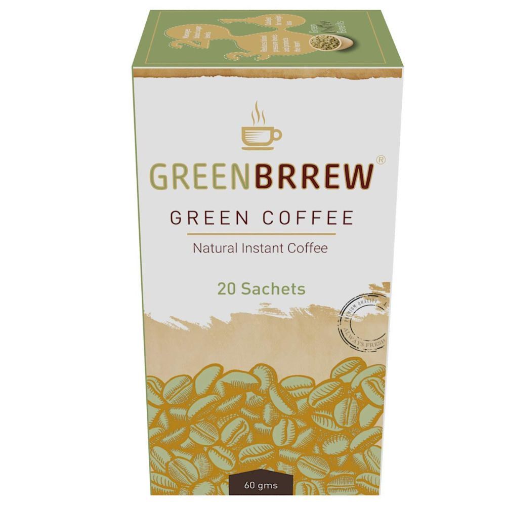 Instant Green Coffee (Natural, 20 Sachets)