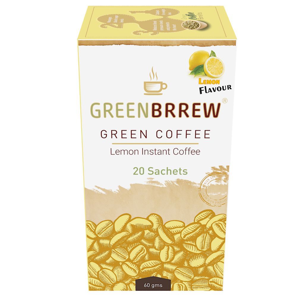 Instant Green Coffee (Lemon, 20 Sachets)