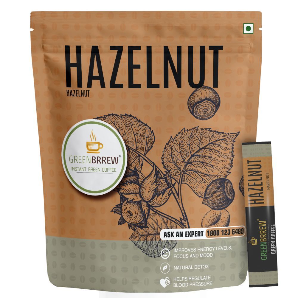 Instant Green Coffee (Hazelnut, 20 Sachets)