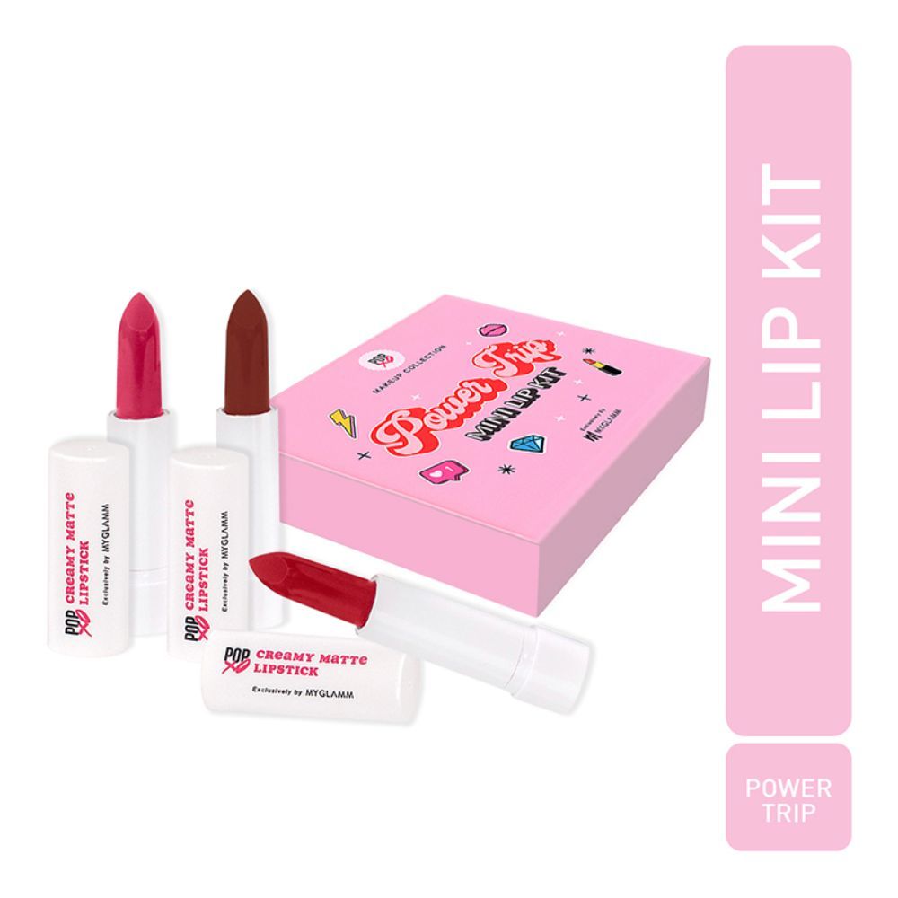 MyGlamm POPxo Makeup Collection Power Trip Mini Lip KitPower Trip
