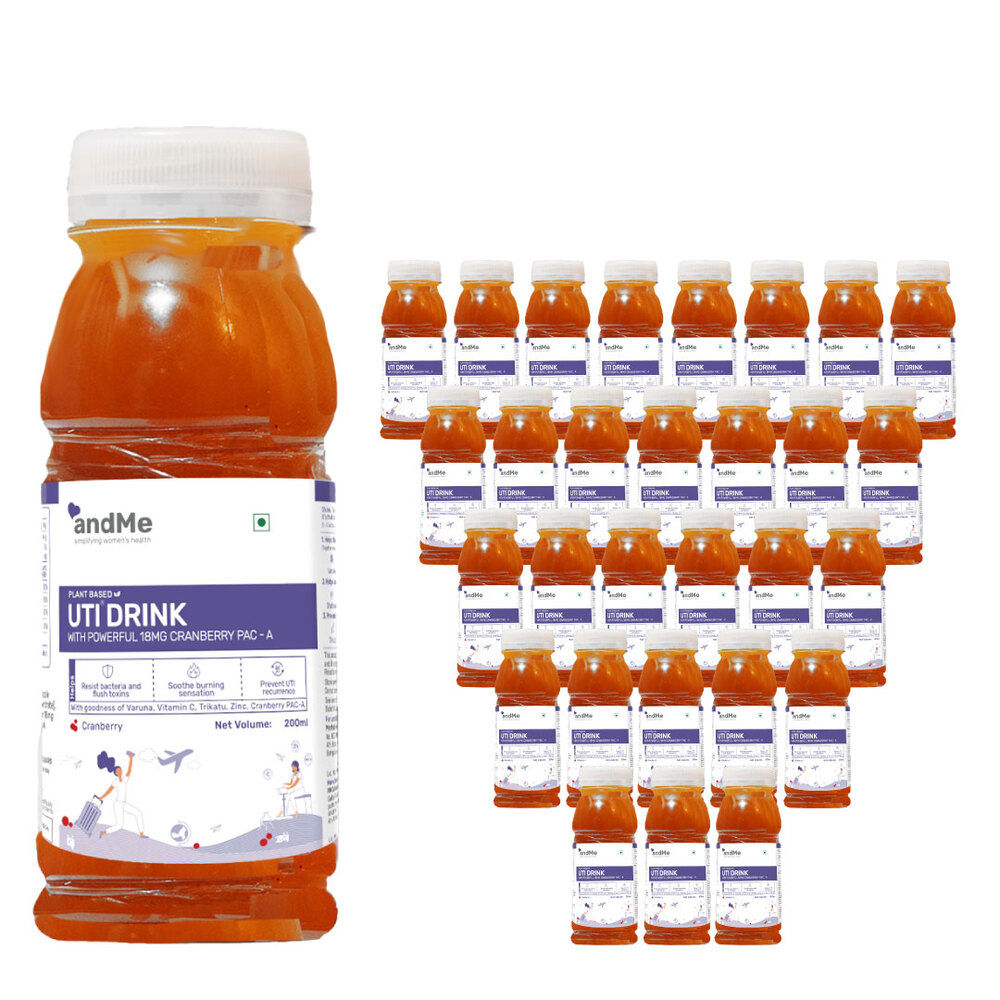 andMe UTI Drink Cranberry 200 mL (Pack of 30)