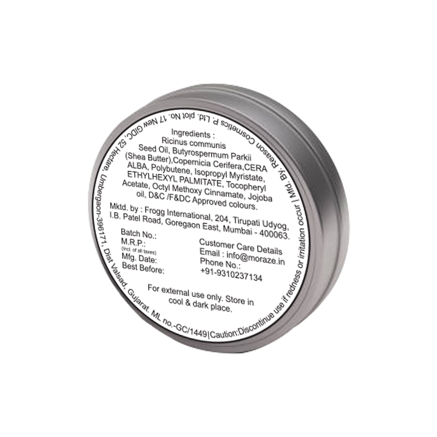 MORAZE Moraze Natural Lip Balm (8 gm) for Dry, Chapped Lips with