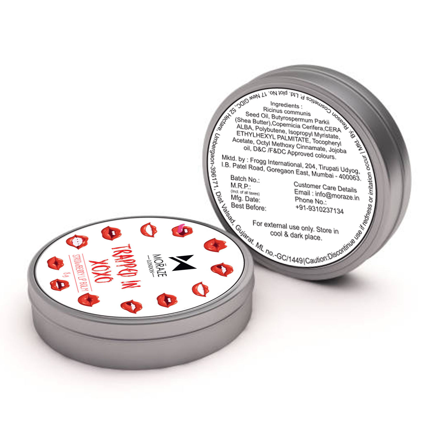 MORAZE Moraze Natural Lip Balm (8 gm) for Dry, Chapped Lips with