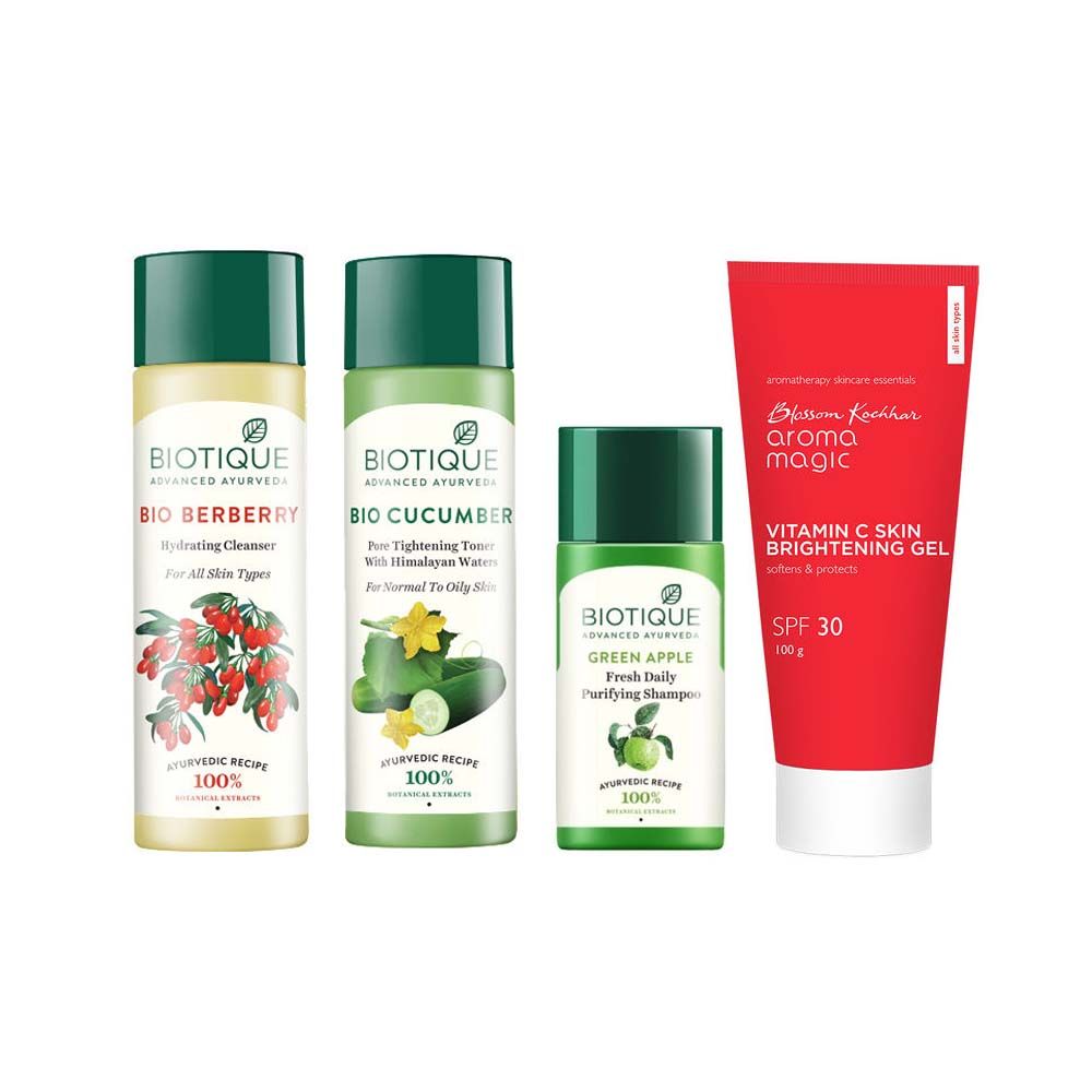 Biotique & Aroma Magic CTM Kit for all type of skin along with