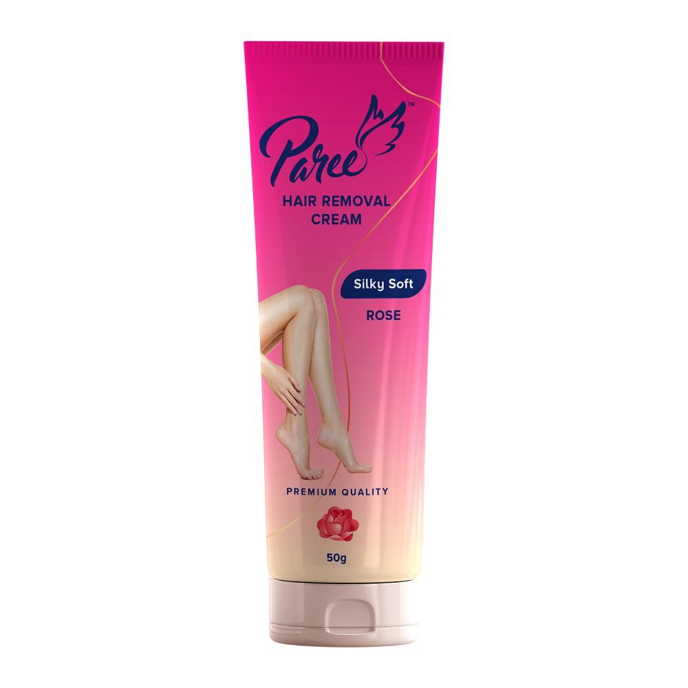 Paree Hair Removal Cream Silky Soft With Rose (50g) For Sensitive Skin