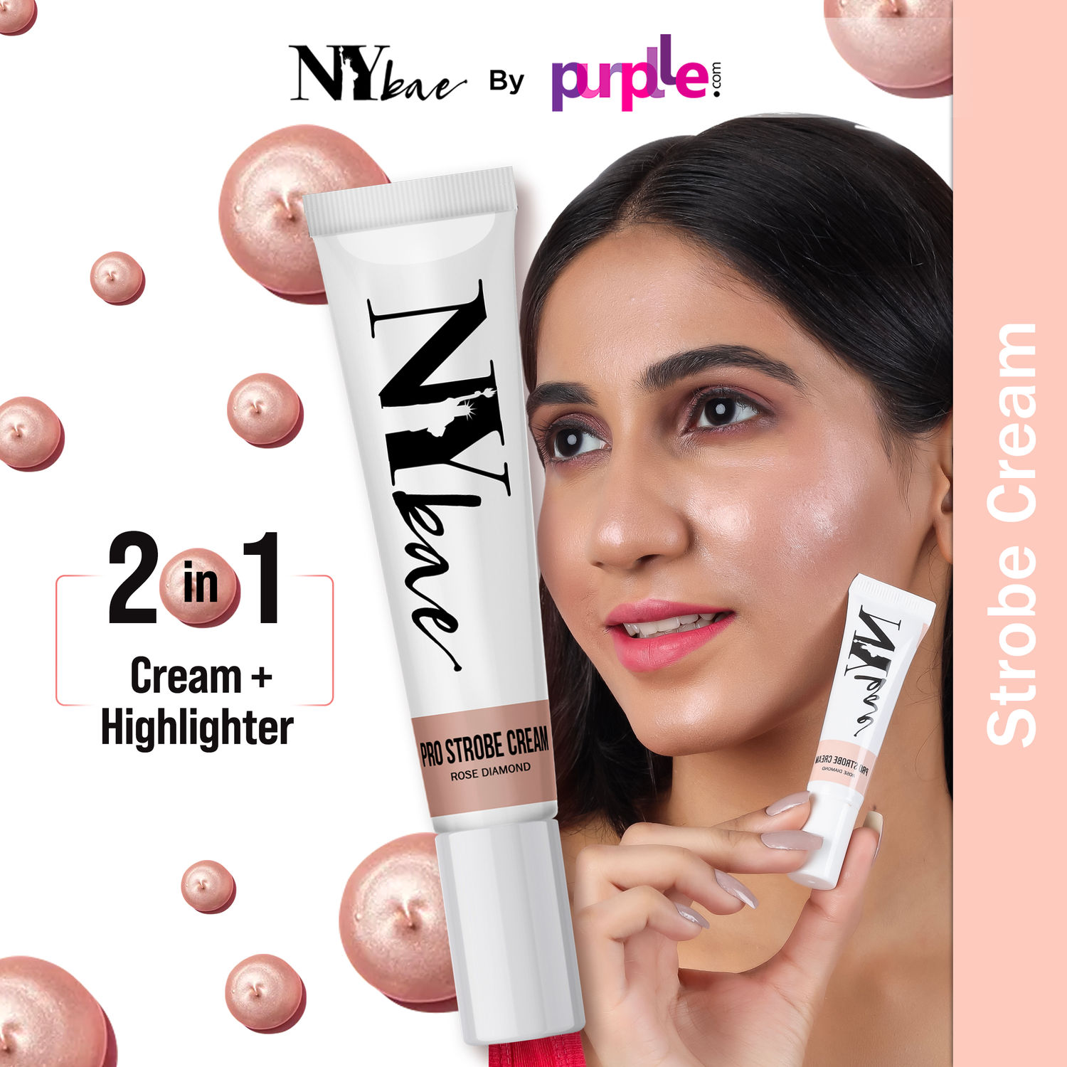 NY Bae PRO Strobe Cream Rose Diamond (12 gm)