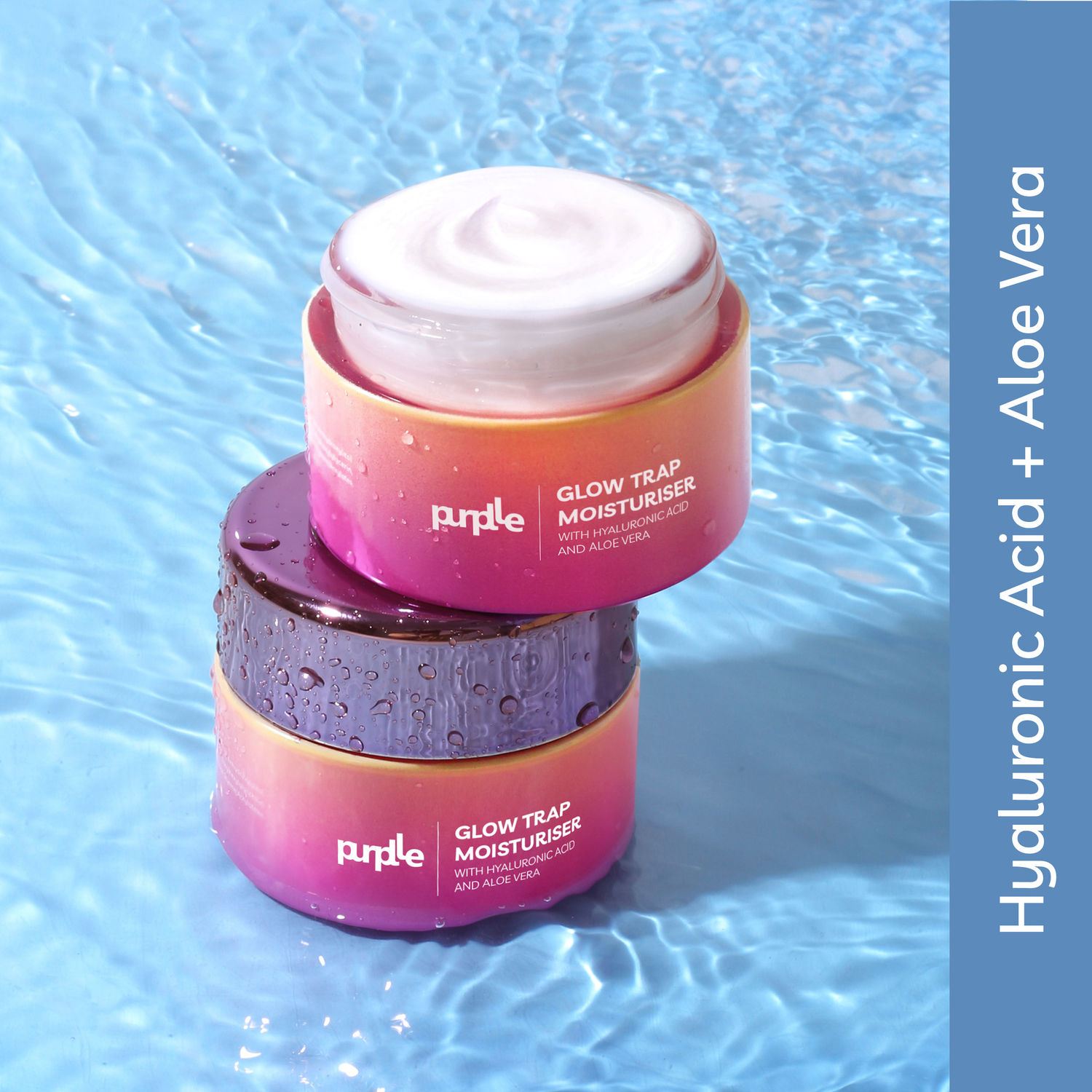 Purplle Glow Trap Moisturiser With Hyaluronic Acid and Aloe Vera (45 gm)
