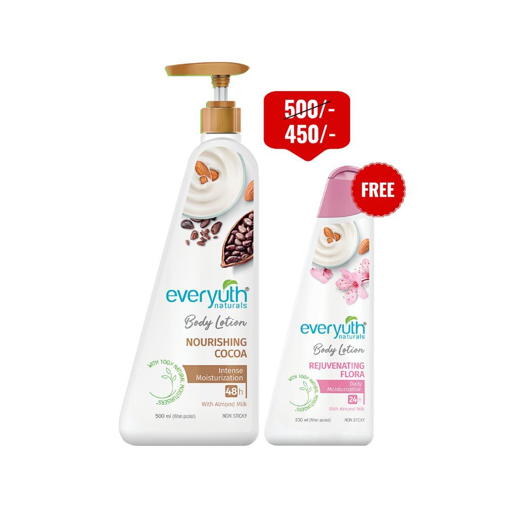 Everyuth Naturals Body Lotion Rejuvenating Flora 500ml + Nourishing