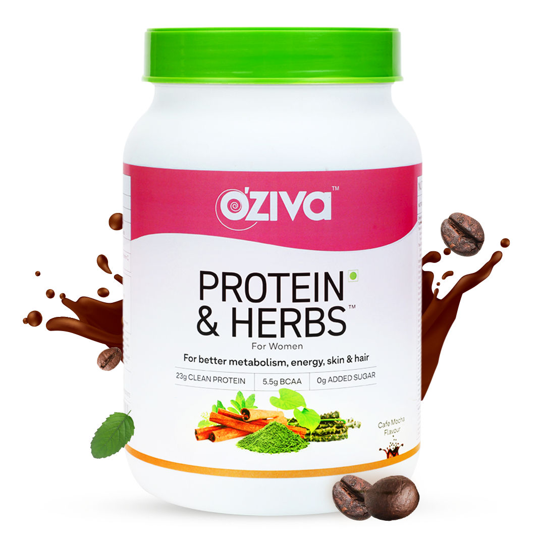 OZiva Protein & Herbs, Women, (Natural Protein Powder with Ayurvedic