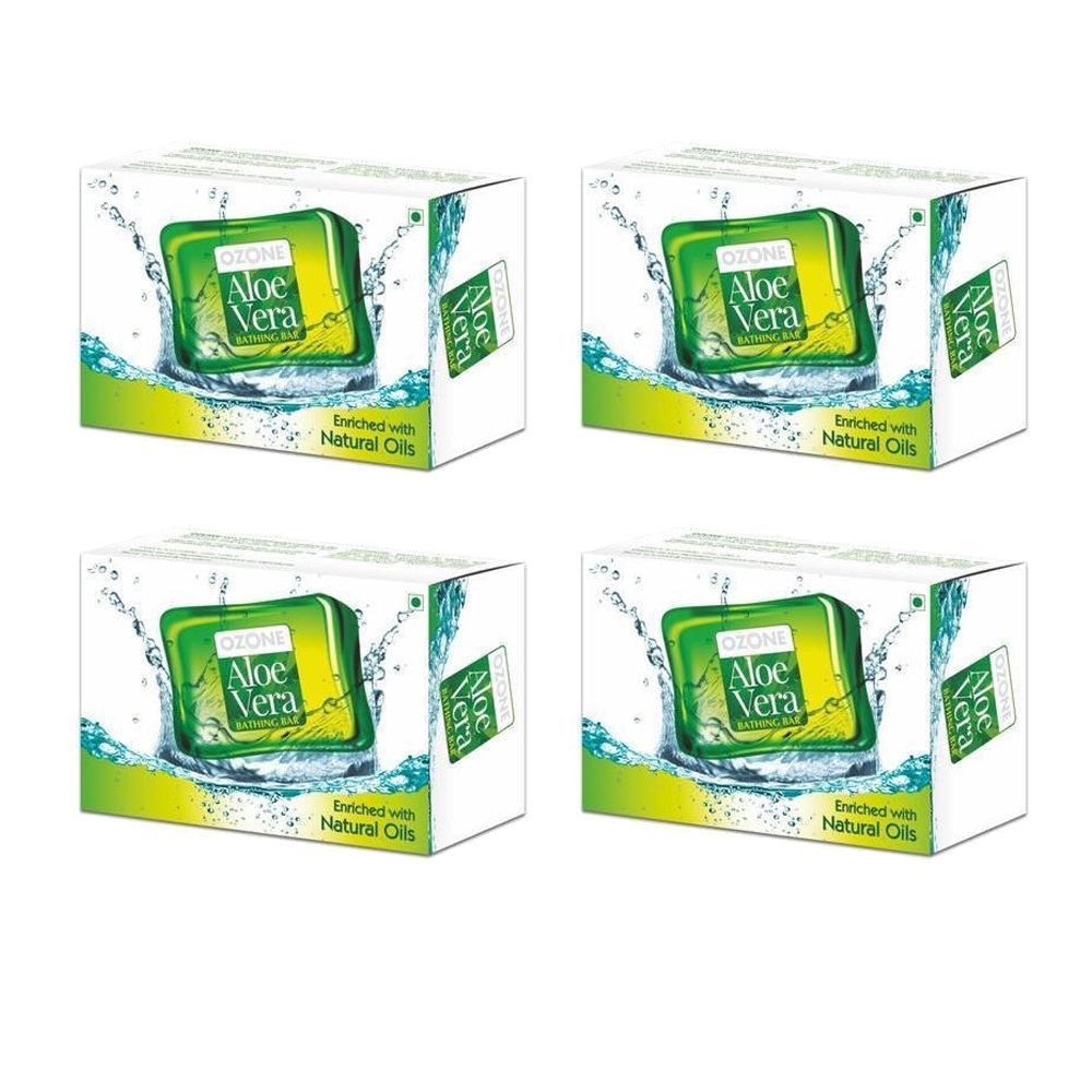 Ozone Aloe Vera Soap 125 G Pack of 4